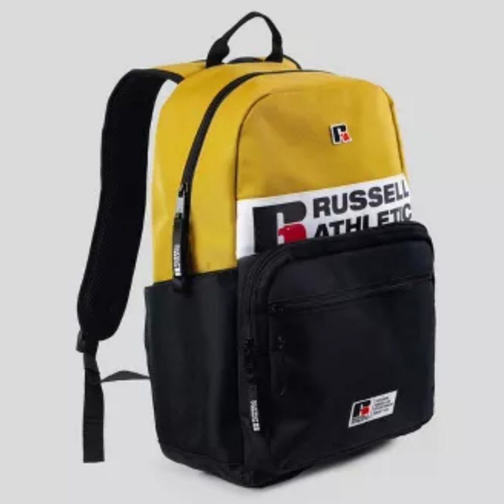 Russel Athletic Yellow Backpack Bag Laptop Sleev 15" School Student College Kids